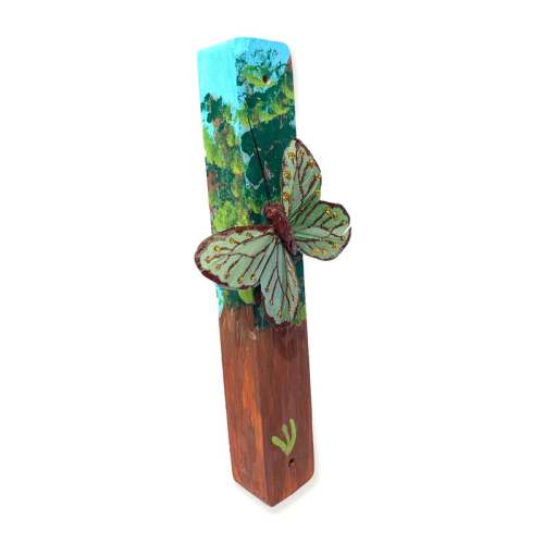 Butterfly Garden Mezuzah