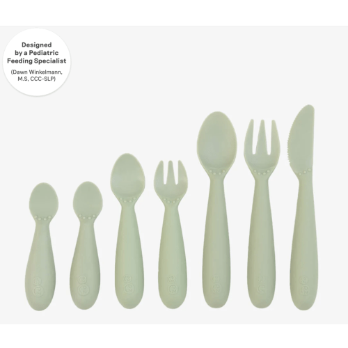 Developmental Utensil Set by ezpz / Spoon, Fork & Knife for Toddlers