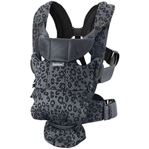 BabyBjörn Baby Carrier Free, 3D Mesh, Anthracite/Leopard