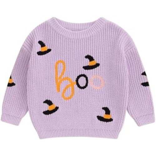 Toddler Baby Girl Boy Sweater Crewneck Long Sleeve Sweatshirt Pullover Newborn Infant Fall Winter Clothes