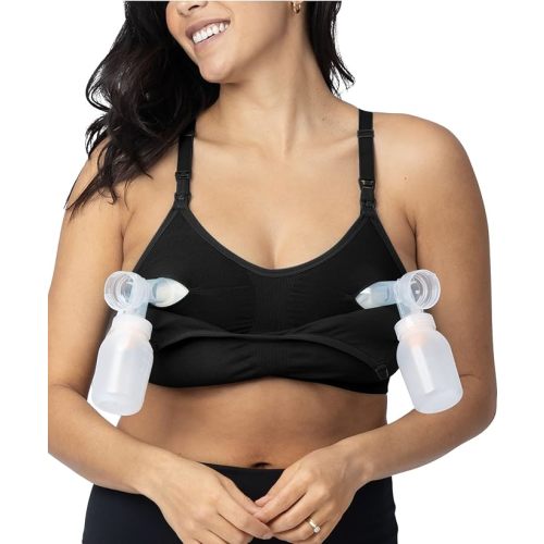 Kindred Bravely Sublime Sports Pumping Bra Hands Free | All-in-One Nursing Bras for Breastfeeding and Pumping