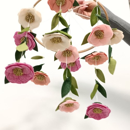 Pink Flowers mobile