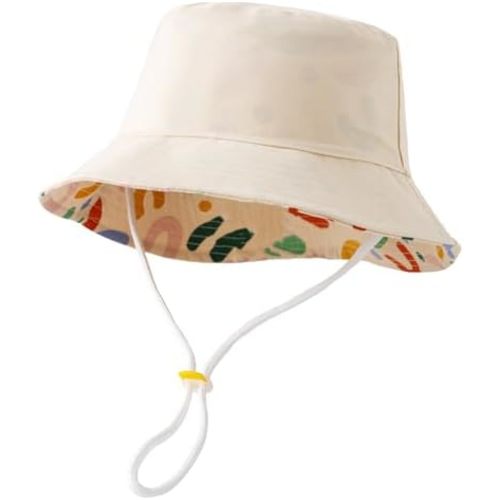 Jastore Kids Toddler Reversible Bucket Hat Baby Boys Girls Sun Hat Fishing Hat for Outdoor Activities Travel