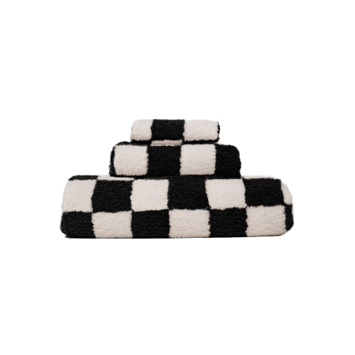 Plush Blanket - Black Check