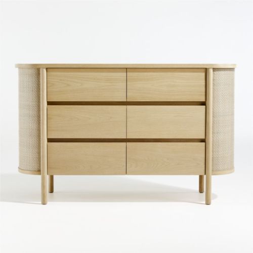 Canyon Natural Wood Wide 6-Drawer Kids Dresser by Leanne Ford