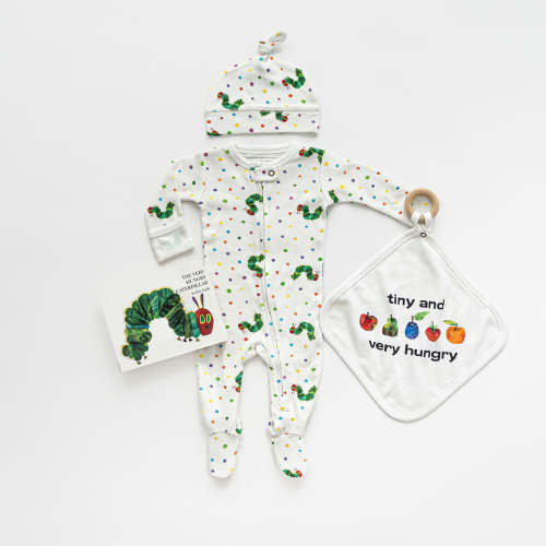 [Preorder] Organic 2-Way Zipper Footie in Caterpillar – L'ovedbaby