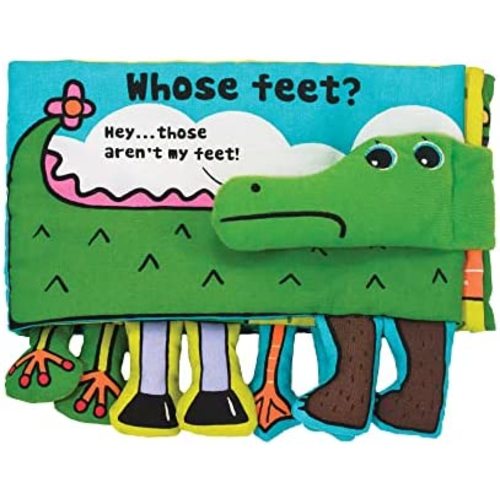 Melissa & Doug Soft Activity Baby Book - Whose Feet?, 2000+ toys - 1 EA, Multi color