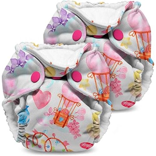 Kanga Care Lil Joey Newborn All in One AIO Cloth Diaper (2pk) Candylicious 4-12lbs