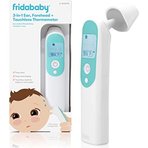 Frida Baby Thermometer, 3-in-1 Infrared Thermometer for Ear, Forehead & Touchless, Digital Baby Thermometer for Infants ,Toddlers, Kids & Adults