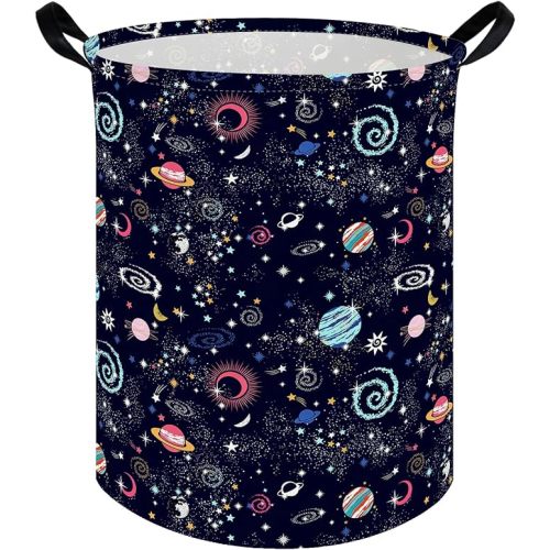 Moon Laundry hamper,Kids Laundry Basket,Baby Nursery Hamper,Waterproof foldable laundry basket for boys and girls,toy storage box,Kid Room Decor(Moon)