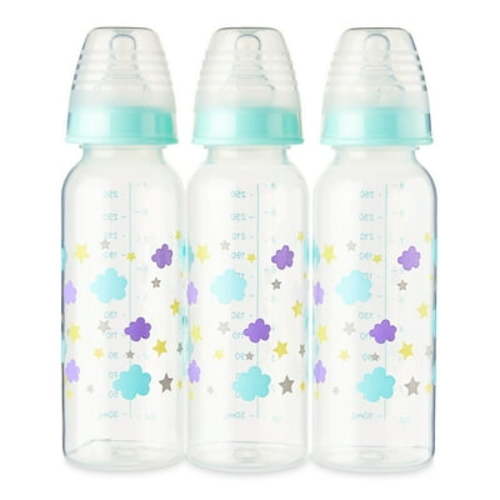 Parent's Choice Bottle, 3 Pack, 9 Fl oz, Newborns, Unisex, Cloud Print