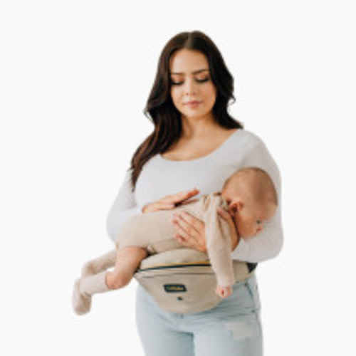 Tushbaby Hip Seat Carrier - Cream Vegan Leather