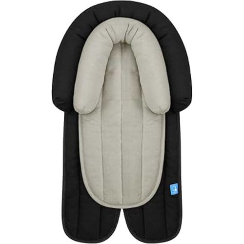 COOLBEBE Upgraded 2-in-1 Babybody Supports for Newborn Infant - Extra Soft Breathable Car Seat Insert Cushion Pad, Perfect for Carseat, Stroller, Swing, Bouncer Black
