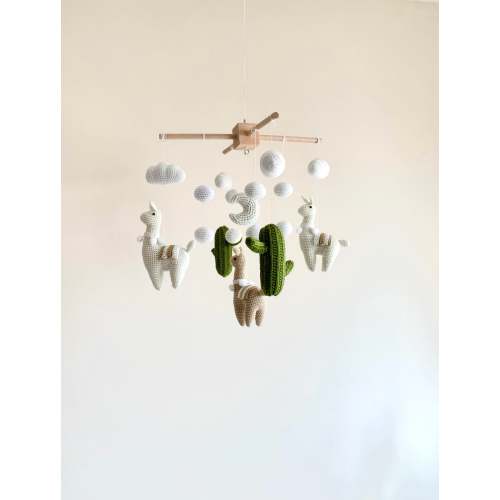 Llama Babymobile, Crochet Llama With Trees, Llama Mobile, Toy Baby Mobile, Baby Gift, Baby Crib Mobile, Nursery Crib Mobile - Etsy