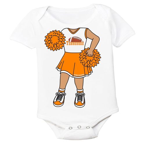 Cheerleader Heads Up! Infant-Toddler Bodysuit for Tennessee Fans