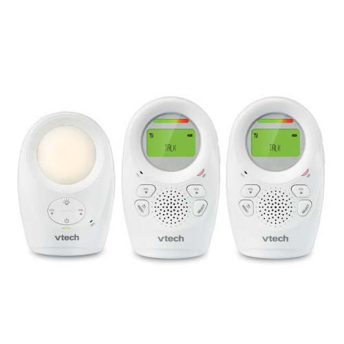 VTech DM1211-2 Enhanced Range Digital Audio Baby Monitor with Night Light, 2 Parent Units