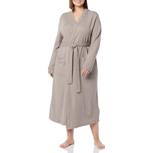 Amazon Essentials Women's Lightweight Waffle Full-Length Robe (Available in Plus Size)