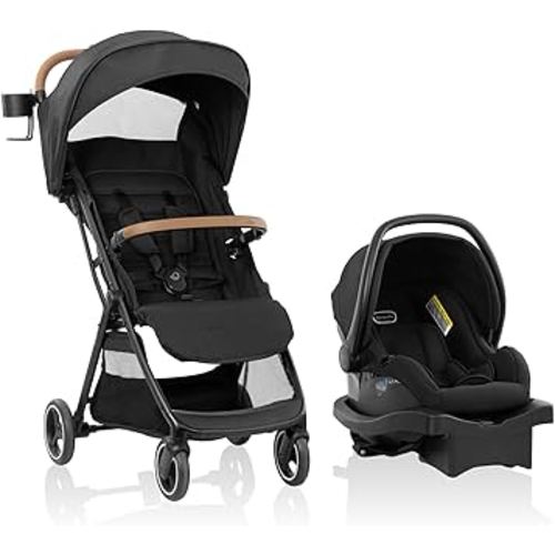 Evenflo Otto+ Travel System w/LiteMax Infant Car Seat (Chia Black)