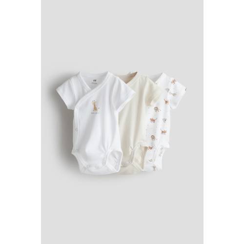 3-PACK WRAPOVER BODYSUITS