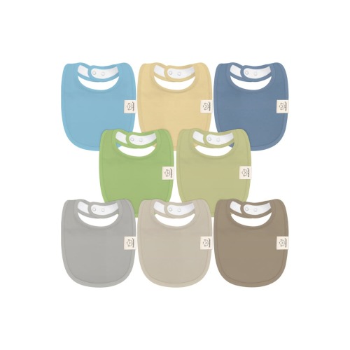 8-Pack Baby Drool Bibs - Icelandic