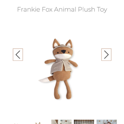 Frankie Fox Plush Toy | Nursery Essentials - Crane Baby