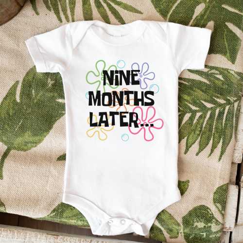 SpongeBob Funny Baby Announcement Shirt