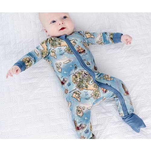 Peter Pan Bamboo Baby Pajamas, NEVERLAND, Peter Pan Bamboo Baby Sleepers, Peter Pan Baby Romper, Zippered Baby Romper, Peter Pan Baby Shower - Etsy