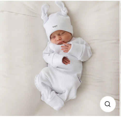 Baby Frill Onesie - White