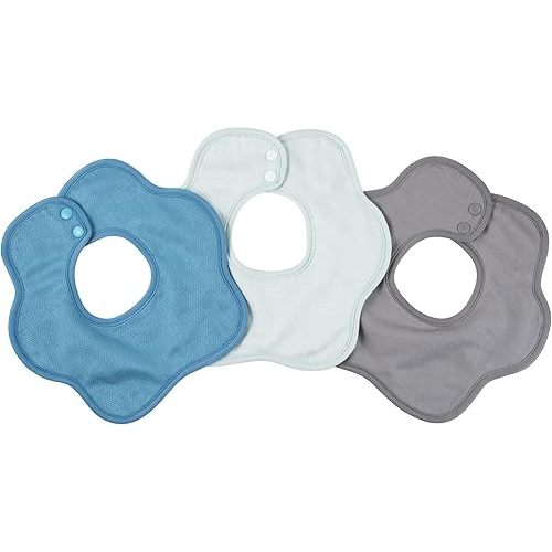 Tiny Twinkle Roundabout Drool Bibs - 360 Rotating Waterproof and Absorbent Teething Baby Bibs