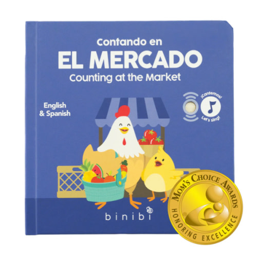 Counting At The Market Bilingual Musical Book