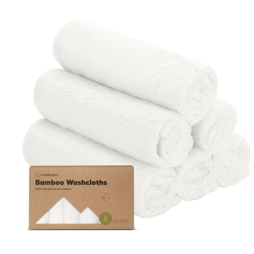 6-Pack Baby Bamboo Wash Cloths