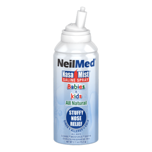 NeilMed Pediamist Sterile Saline Spray, Relief for Sinus, Allergy & Stuffy Noses in Babies & Kids, 2.53 oz