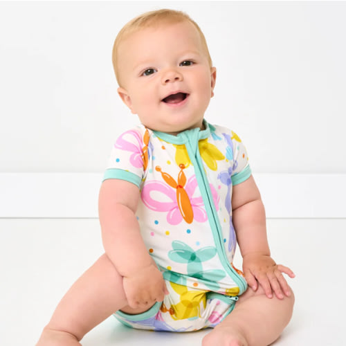 Balloon Bash Shorty Zippy | Little Sleepies