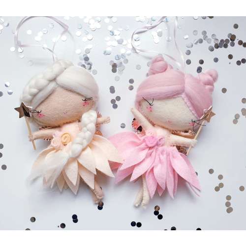 Fairy doll - Felt Doll - Felt Wall Decor- Nursery Wall Decor - Fairy Nursery