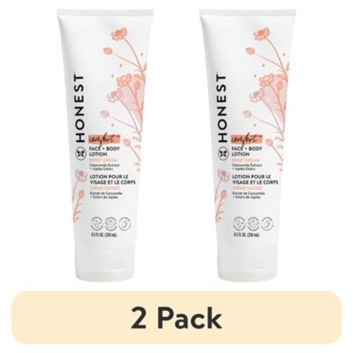(2 pack) The Honest Company, Baby Face & Body Lotion, Comfort Sweet Cream, 8.5 fl. oz.