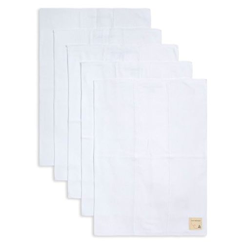 Burt's Bees Baby Burp Cloths, 100% Organic Cotton Extra Absorbent Soft Fabric, Large Drool Cloths 17 x 11.75 in, 5-Pack