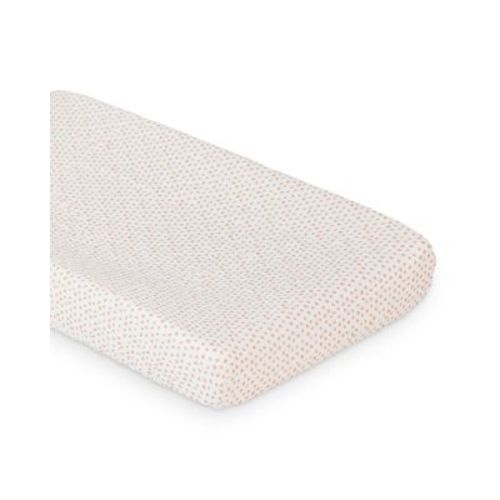 Dot Printed Cotton Muslin Change Pad Cover - Baby