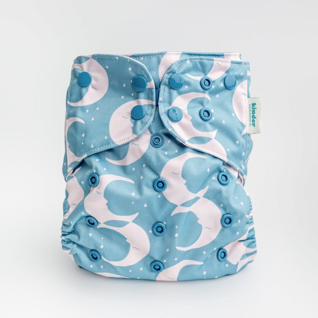 Luminous Lullaby: Essentials Pocket Cloth Diaper with Athletic Wicking Jersey, Grows with your Baby