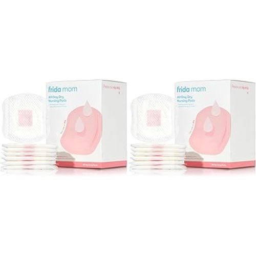 Frida Mom Nursing Pads, Disposable Nursing Pads with Ultra Absorbency, and Soft Texture, Breastfeeding Essentials, 60ct (Pack of 2)