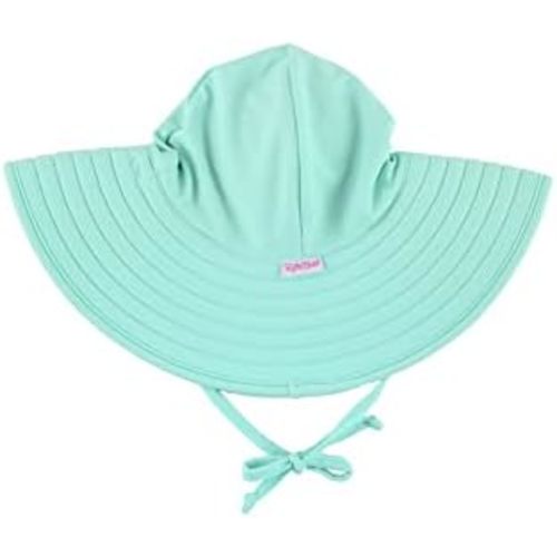 RuffleButts® Baby/Toddler Girls UPF 50+ Sun Protective Wide Brim Swimwear Sun Hat