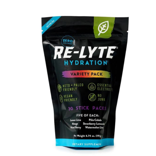 REDMOND Re-Lyte Hydration Electrolyte Powder Mix, Variety Pack, 30 Stick Packs
