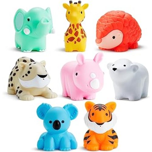 Munchkin® Wild™ Animal Baby and Toddler Bath Toy Squirts, 8 Pack