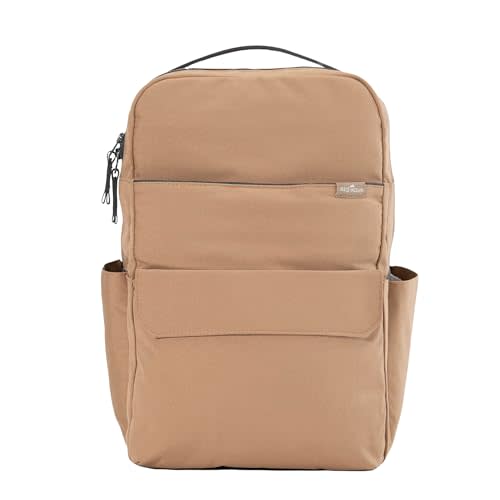 RED ROVR Roo Lightweight 1 LB Diaper Bag Backpack | 11 organizational pockets| Durable & Water-Resistant (Toffee)