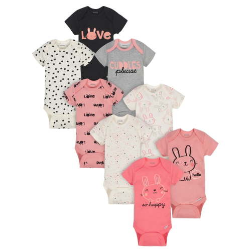 Onesies Brand Baby Girl Bodysuits, 8-Pack, Sizes Newborn - 12 Months