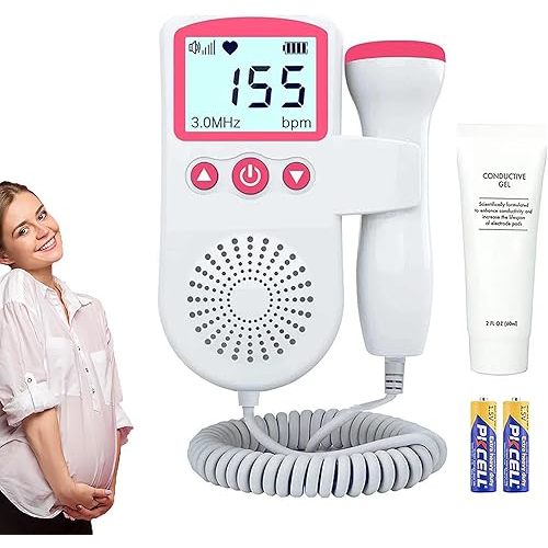 Bags for Baby Monitor Heartbeat Pregnancy Accessories Pocket Portable Doppler Fetal Heart Rate Monitor Bag Easy to Use-OK7