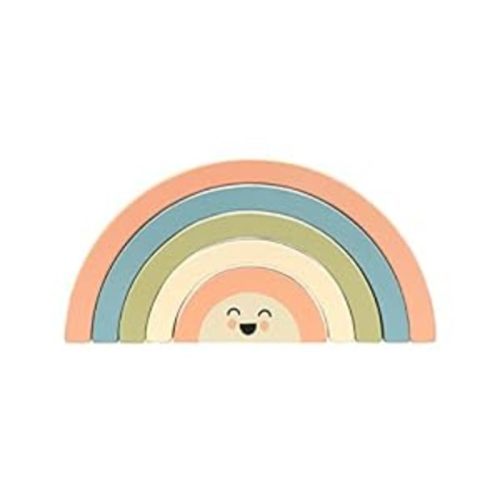 Pearhead Wooden Stacking Rainbow