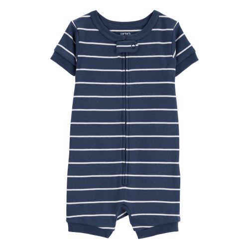 Baby Striped Snug Fit Cotton 1-Piece Pajamas - Navy - Carter's | Carter's
