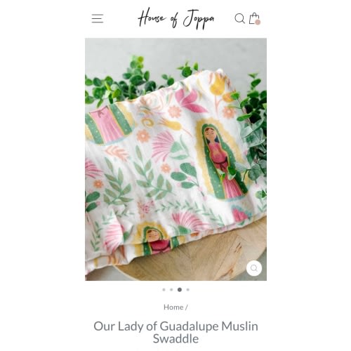 Our Lady of Guadalupe Muslin Swaddle – House of Joppa