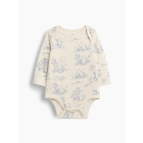 Baby First Favorites Organic Cotton Bear Toile Bodysuit