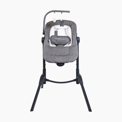 Baby Delight Bloom Soothing Adjustable Infant Lounger - Charcoal Tweed